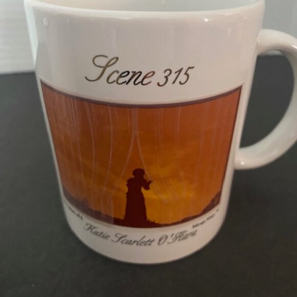 2 New VINTAGE 1995 GONE WITH THE WIND Mirage Mugs - Scarlet O'Hara & Tara - Picture 9 of 9